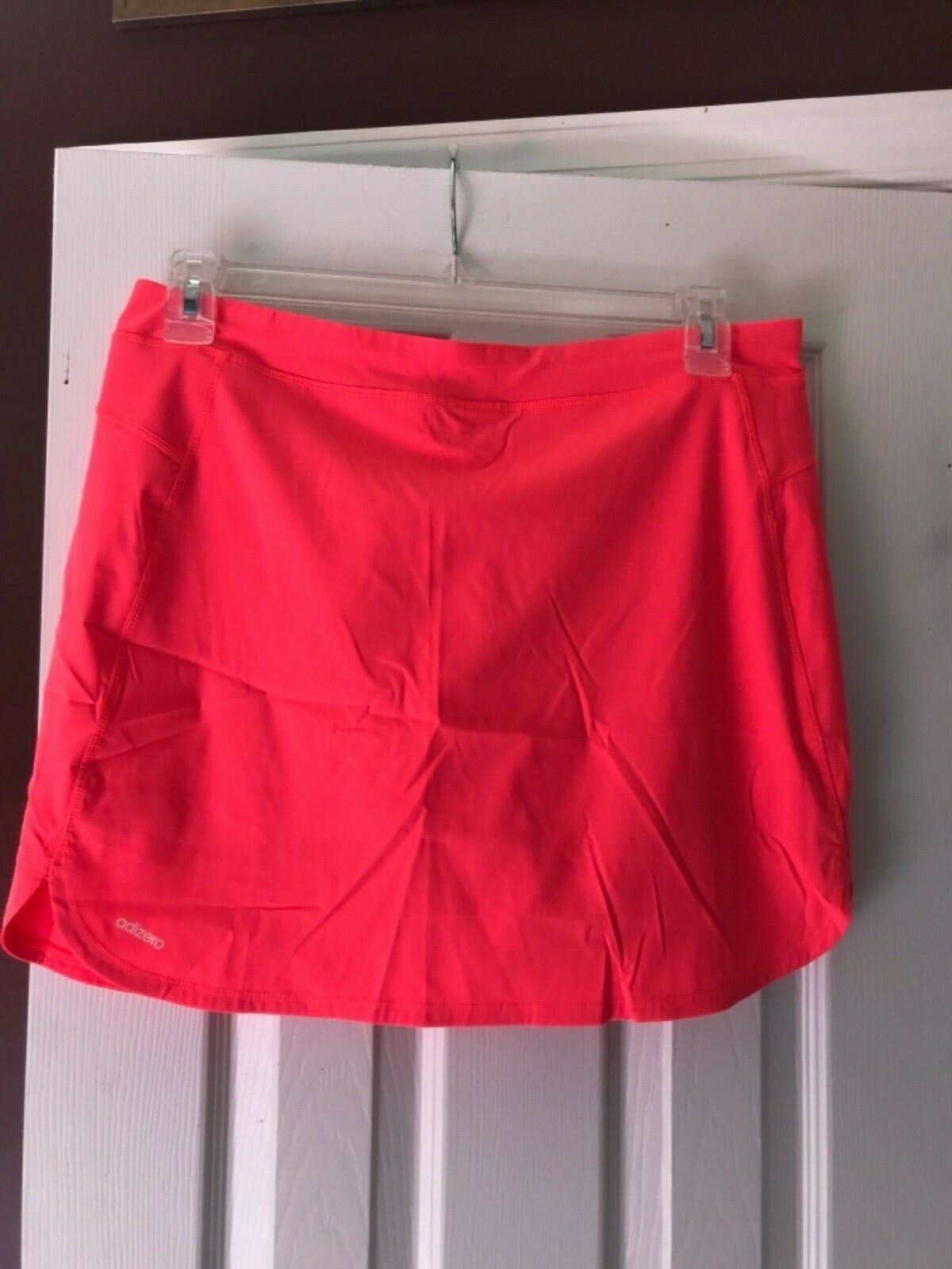 NWT Ladies ADIDAS Neon Coral Orange Pullon GOLF SKORT - 4 6 8 10 & 12 - $27.99