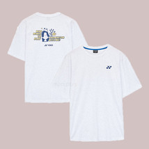 YONEX 23FW Unisex Badminton T-Shirts Casual Apparel Sportswear Gray 233TS037U - £38.20 GBP