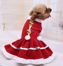 Christmas Chic Fleece Pet Skirt - Festive Fashion For Your Pup! - £14.18 GBP