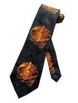 Steven Harris Mens Music Notes G Clef Score Symbols Band Concert Performer - $14.80