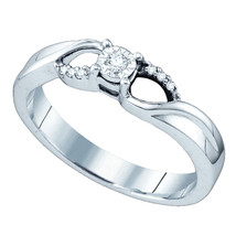 Sterling Silver Round Diamond Solitaire Promise Bridal Engagement Ring 1... - $49.00