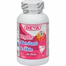 Deva Vegan Vitamins Hair Nails &amp; Skin Vegan 90 Tab - £11.73 GBP