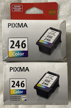 Canon 246 Color Ink Cartridge CL-246 8281B001 Twin Pack Genuine Sealed Boxes - £29.61 GBP