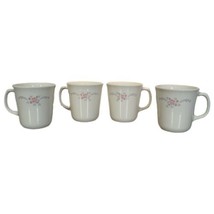 Retired Vtg English Breakfast Corning Ware Corelle Coffee Mugs Set of 4 - £19.75 GBP