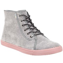 NEW $65 TOMS Camarillo Womens Light Gray Corduroy High Sneakers Casual Shoes 9 - £15.81 GBP