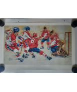 1984 Team USA vs Team Canada Hockey Poster Print - £30.20 GBP