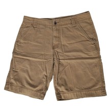 Mossimo Supply Co Men&#39;s Bermuda Shorts Size 36 Solid Brown Summer Casual Pockets - £20.19 GBP