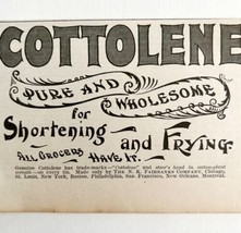 Cottolene Shortening 1897 Advertisement Victorian Baking Frying Lard DWFF19 - £13.24 GBP