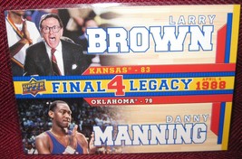 2013 Upper Deck University Of Kansas Final 4 Legacy Duos #F4D-3 Brown Manning - £3.59 GBP