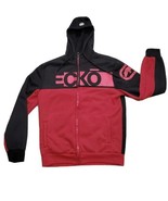 Ecko Unltd Fleece Jacket Hoodie Mens Size Small Red Black - $14.84