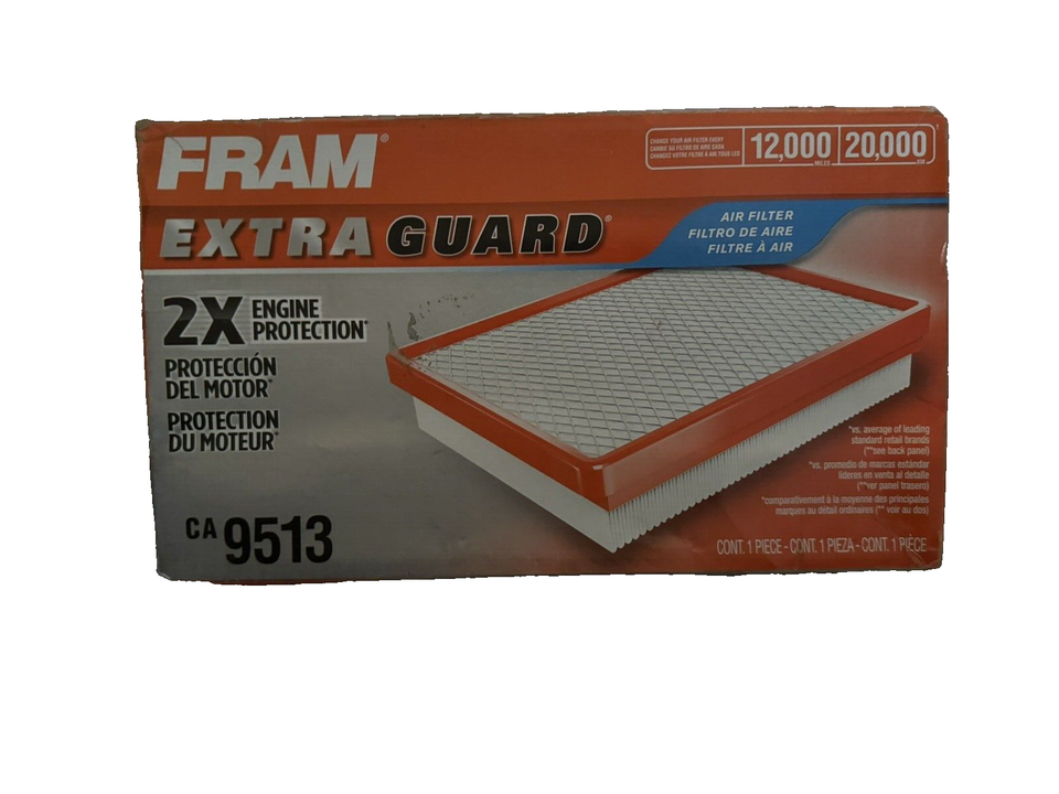 FRAM Extra Guard CA9513 Replacement Engine Air Filter for Select Jaguar ... - $4.25
