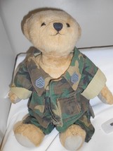 Miss AG Bear 16&quot; Plush Bear American Girl Jointed Bear wearing camo outfit  - £14.56 GBP