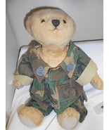 Miss AG Bear 16&quot; Plush Bear American Girl Jointed Bear wearing camo outfit  - £14.72 GBP
