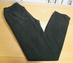 Sexy Girl Womens Sz 28 Jeans Black Denim Low Rise Pocket Straight Cut Inseam 31&quot; - £15.17 GBP