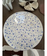 Vintage Arzberg Blue Flowers Bavaria China Large Round Plate - $600.31 MXN