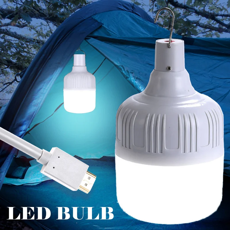 Outdoor LED Camping Lamp Portable USB Rechargeable Emergency Lights Hanging - £9.75 GBP+