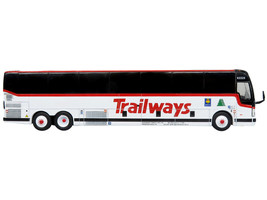 Prevost X3-45 Coach Bus &quot;Trailways - Adirondack Transit Lines&quot; White with Red St - £55.58 GBP
