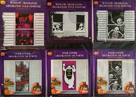 Halloween Door &amp; Window  Covers Ghosts, Skeletons, Help Trick or Treat…   Select - £2.40 GBP