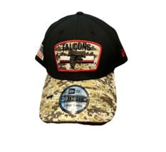 NWT New Atlanta Falcons New Era 39Thirty Salute To Service Size M/L Flex-Fit Hat - £18.95 GBP