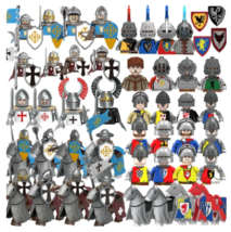 Military Building Blocks Medieval Solider Figures Knights Weapons Set Fi... - £7.85 GBP