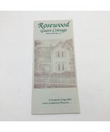 Rosewood Guest Cottage Bed &amp; Breakfast Inn Brochure Eureka Springs AR - $127.10 MXN