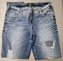 Women&#39;s Silver Jeans Kenni Distressed Denim Jeans W31/L29 - £19.32 GBP
