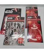 (4) Packs Of Star Wars The Force Awakens Stickers And Tattoos - $19.79