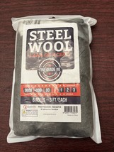 Steel Wool - #0 Fine Grade  6 Rolls 3ft/Each Steel Wool Pad Fill Fabric NEW - £18.82 GBP