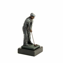 Bey Berk 9&quot; High Cold Cast Golfer On Marble Base - £35.35 GBP