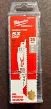 Milwaukee 48-00-8021 The Ax 6” SAWZALL Blades 5-TPI Teeth Per Inch (25 Pk) - £50.84 GBP