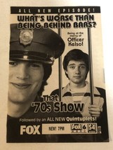 That 70s Show Tv Guide Vintage Print Ad Ashton Kutcher Topher Grace Tpa15 - $6.92