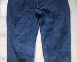 Carhartt Jeans Mens 54x30 Relaxed Fit Tapered Blue Distressed Zip B17 DST - $55.74