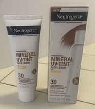 Neutrogena Pure Screen + Mineral UV Tint Face Liquid Medium Deep SPF30 1... - $9.05
