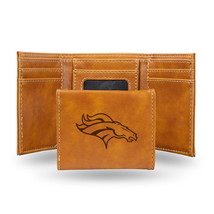 Denver Broncos Wallet Trifold Laser Engraved - $55.49