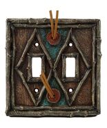 Pack of 2 Southwestern Tribal Navajo Branchwood Double Toggle Switch Wal... - €23,19 EUR