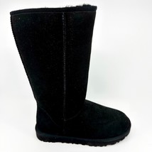 UGG Classic Tall Black Womens Sheepskin Suede Boots - £100.49 GBP