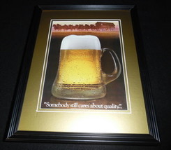 Vintage Budweiser Beer Framed 11x14 ORIGINAL Advertisement - £27.68 GBP