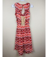 GB Women Mini Dress Size M Multi Color Long Sleeve Lined Elastic Waist - £21.69 GBP