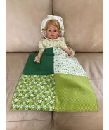 Handmade Handmade Handmade Baby Doll Quilted Blanket with Polka Dots and... - $16.95