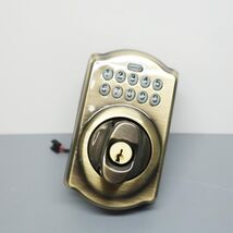 Schlage BE365 CAM 609 Camelot Deadbolt Electronic Keyless Lock, Antique Brass image 2
