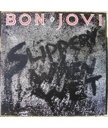 BON JOVI 6 PC COLLECTION FLYERS LP 2 45&#39;S  VintageHANDBILLS SLIPPERY WHE... - $49.75