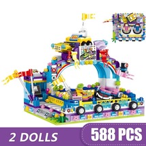 588PCS Small Building Blocks Bricks Park Bumper Cars Toys Model Sets - $54.99