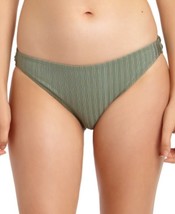 California Waves Sage Metallic Ribbed Hipster Bikini Swim Bottom, Us X-S... - $9.90