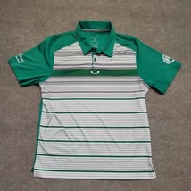 Oakley Hydrolix Short Sleeve Polo Shirt Mens Medium Green Performance St... - $21.65