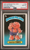 1985 Topps Garbage Pail Kids OS1 Series 1 Crater Chris 19b Glossy Card Psa 8 Gpk - £109.79 GBP