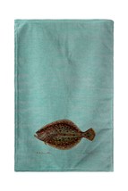 Betsy Drake Flounder on Teal Kitchen Towel - £23.73 GBP