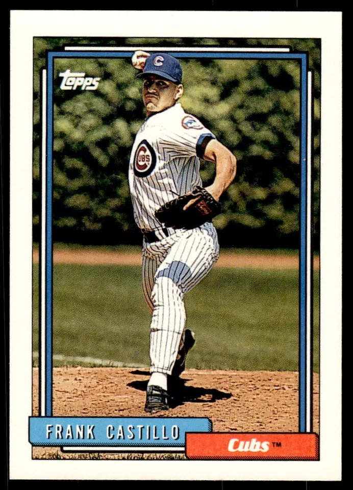 1992 Topps Frank Castillo Rookie Baseball Card Chicago Cubs #196 - $3.00