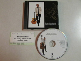 Simon Townshend Looking Out Looking In Promo Cd Autographed+Ticket Stub, The Who - £30.95 GBP