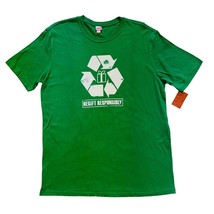 Regift Recycle Responsibly T Shirt Night Gown Shirt  X LARGE Top Green  ... - £7.78 GBP
