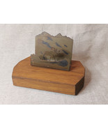 Naieve Wood &amp; Metal Moose Letter Rack / Holder - $484.31 MXN